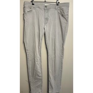 Brax Chuck Modern Fit Five Pocket Pant Mens 38x34 Gray Stretch Twill‎